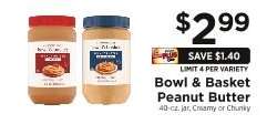 Bowl & Basket Peanut Butter
