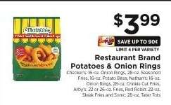 Restaurant Brand Potatoes & Onion Rings