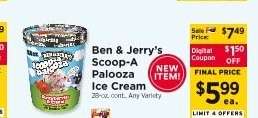 Ben & Jerry's Scoop-A-Palooza Ice Cream