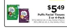 Puffs Facial Tissues