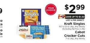 Kraft Singles / Cabot Cracker Cuts