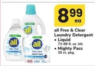 All Free & Clear Laundry Detergent