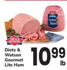 Dietz & Watson Gourmet Lite Ham