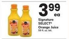 Signature Select Orange Juice