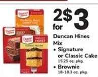 Duncan Hines Mix