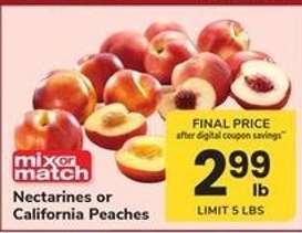 Nectarines or California Peaches