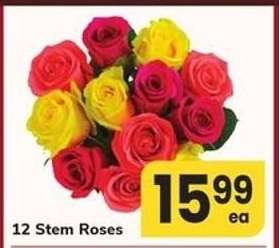 12 Stem Roses