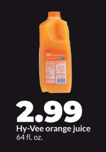 Hy-Vee orange juice