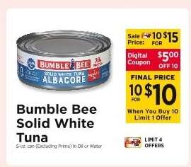 Bumble Bee Solid White Tuna