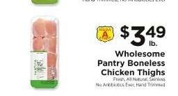 Wholesome Pantry Boneless Chicken Thighs