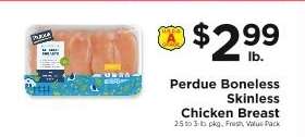Perdue Boneless Skinless Chicken Breast