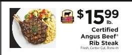 Certified Angus Beef Rib Steak