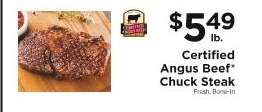 Certified Angus Beef Chuck Steak