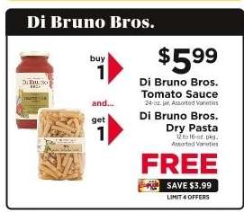 Di Bruno Bros. Tomato Sauce and Dry Pasta