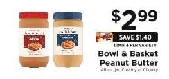 Bowl & Basket Peanut Butter