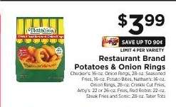 Restaurant Brand Potatoes & Onion Rings
