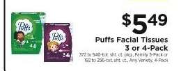 Puffs Facial Tissues