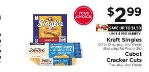 Kraft Singles / Cabot Cracker Cuts