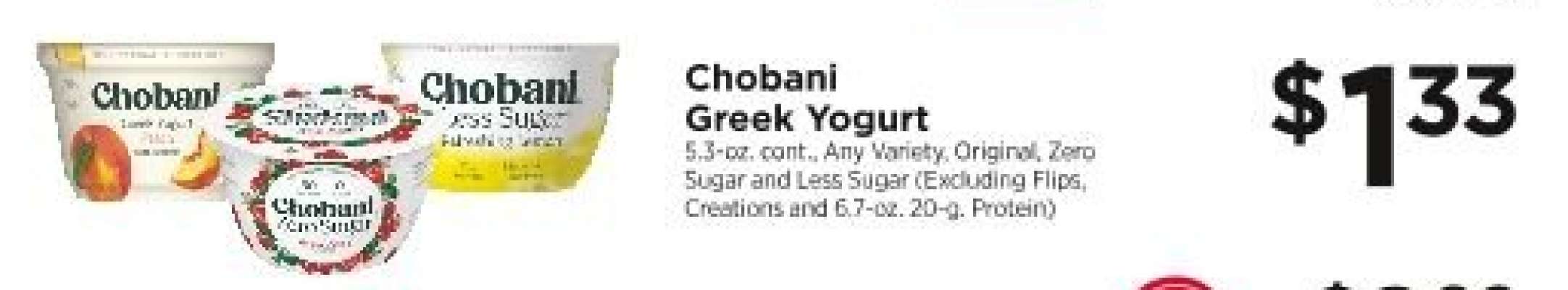 Chobani Greek Yogurt