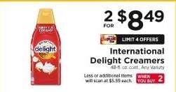 International Delight Creamers
