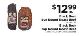Black Bear Roast Beef