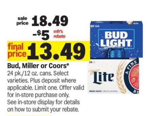 Bud, Miller or Coors