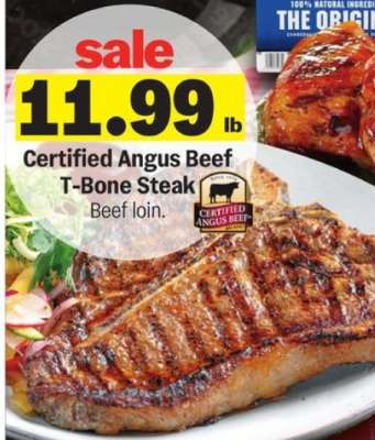 Certified Angus Beef T-Bone Steak