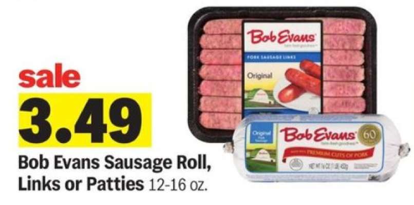 Bob Evans Sausage Roll, Links or Patties