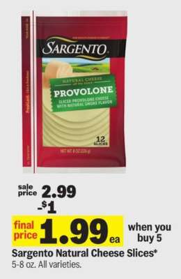Sargento Natural Cheese Slices