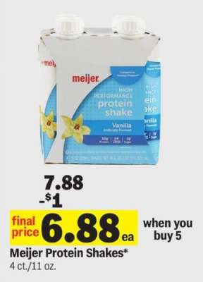 Meijer Protein Shakes*