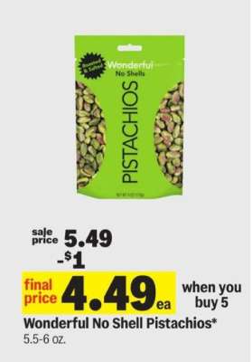 Wonderful No Shell Pistachios*