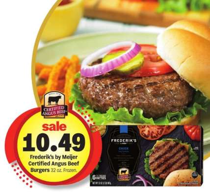 Frederik's by Meijer Certified Angus Beef Burgers