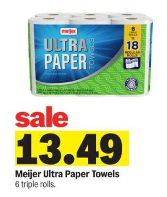 Meijer Ultra Paper Towels*
