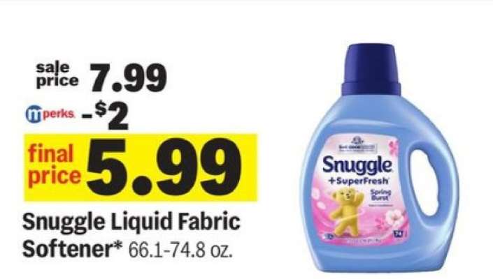 Snuggle Liquid Fabric Softener