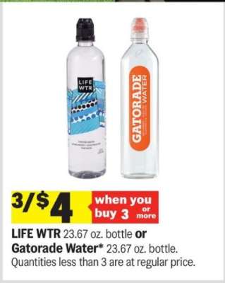LIFE WTR or Gatorade Water