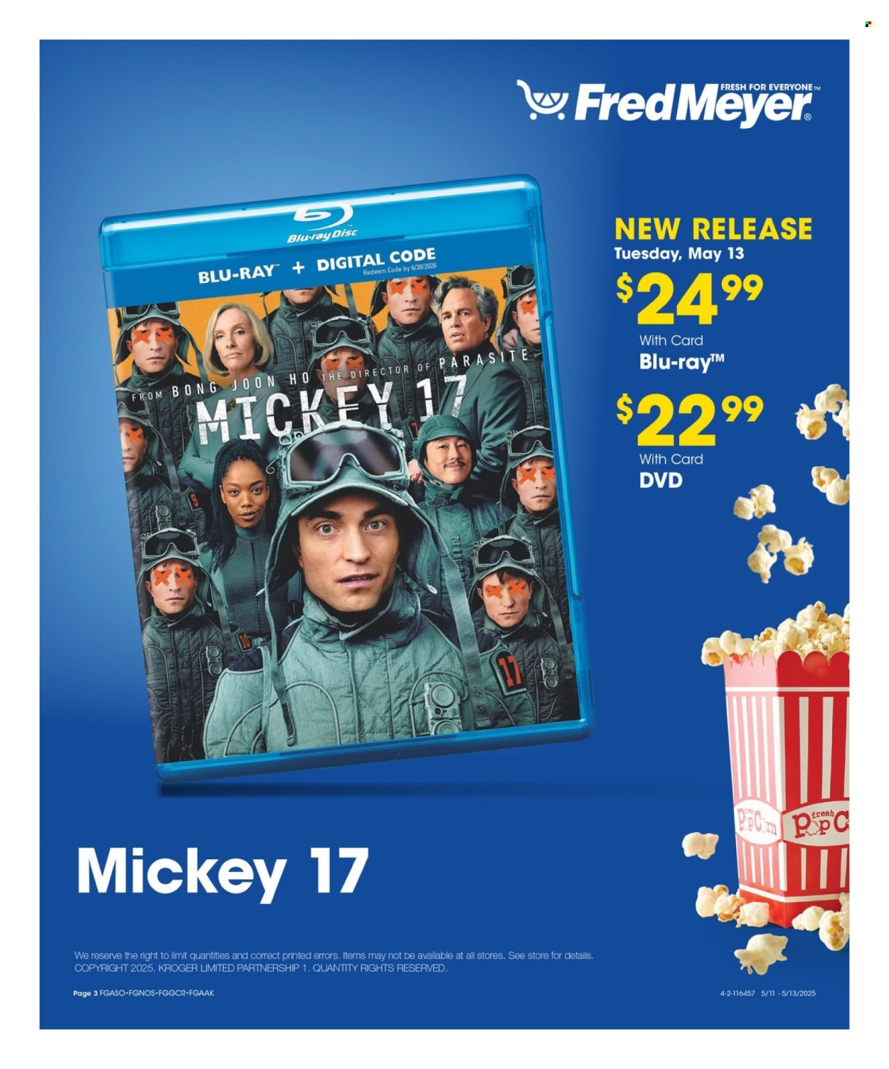 Fred Meyer ad - 05/11/2025 - 05/13/2025. Page 1