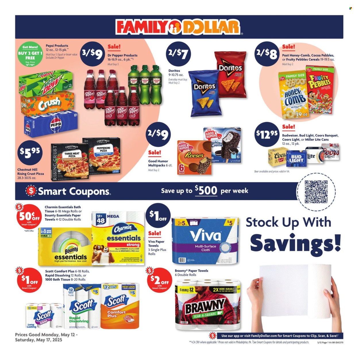 Family Dollar ad - 05/12/2025 - 05/17/2025. Page 1