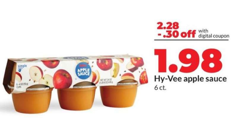 Hy-Vee apple sauce