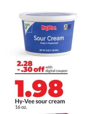 Hy-Vee sour cream