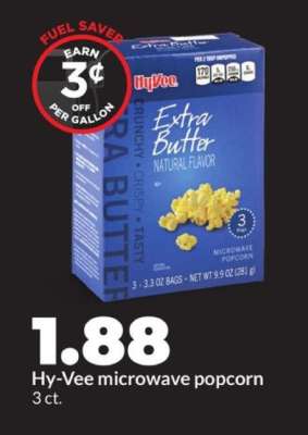 Hy-Vee microwave popcorn