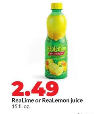 ReaLime or ReaLemon juice