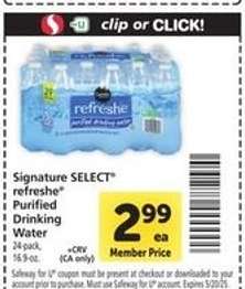 Signature Select Refreshe Purified Drinking Water