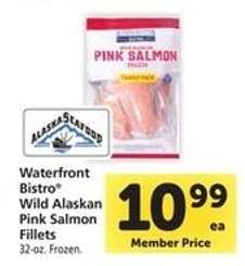 Waterfront Bistro Wild Alaskan Pink Salmon Fillets