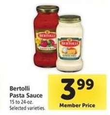 Bertolli Pasta Sauce