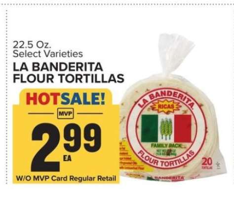 La Banderita Flour Tortillas