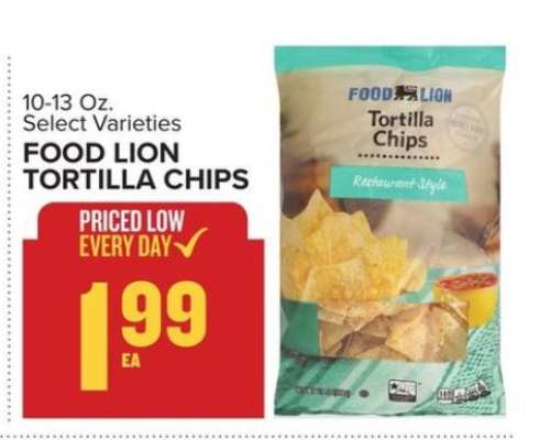 FOOD LION TORTILLA CHIPS