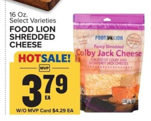 Food Lion Shredded Cheese