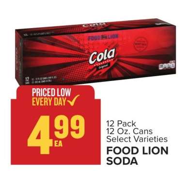 FOOD LION SODA