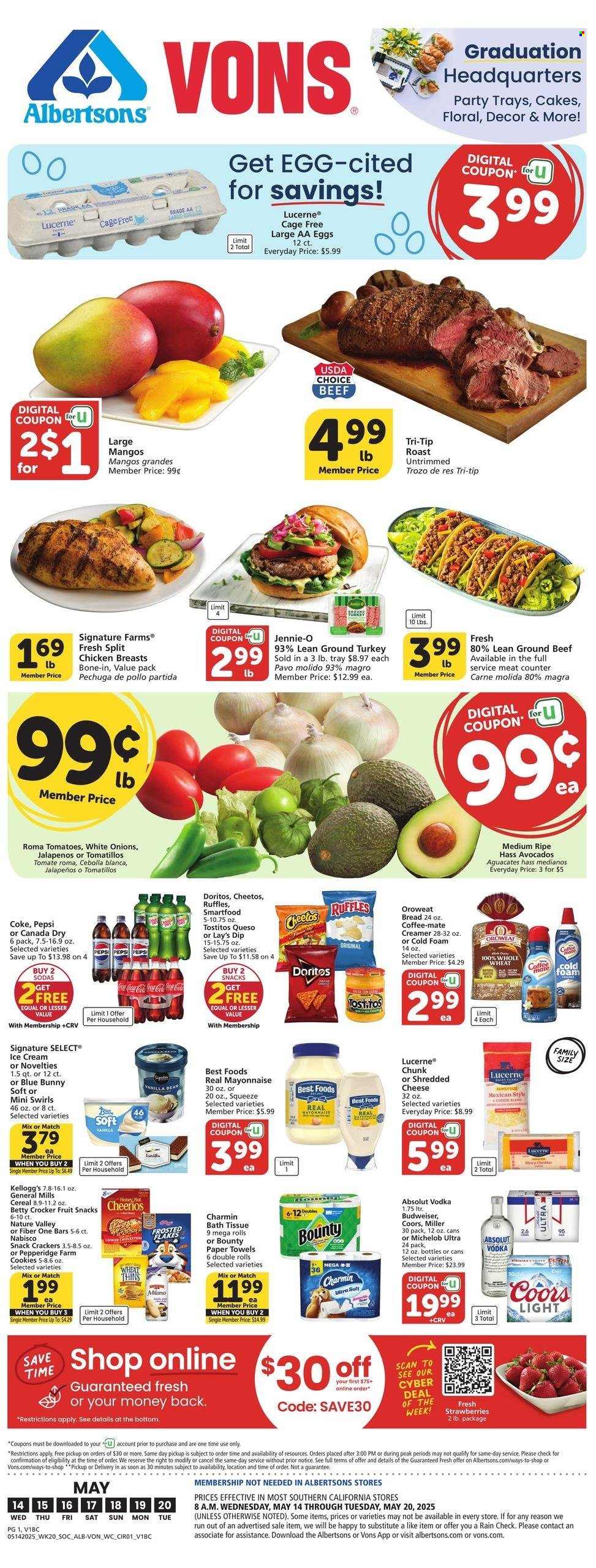 Albertsons ad - 05/14/2025 - 05/20/2025. Page 1