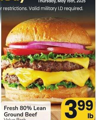 Fresh 80% Lean Ground Beef - Value Pack